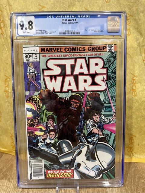 Star Wars #3 Cgc 9.8 (1977) Part 3 A New Hope Movie Adaptation Marvel Comic