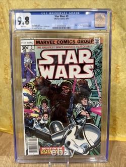Star Wars #3 CGC 9.8 (1977) Part 3 A New Hope Movie Adaptation Marvel Comic