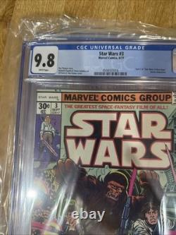 Star Wars #3 CGC 9.8 (1977) Part 3 A New Hope Movie Adaptation Marvel Comic