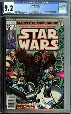 Star Wars #3 Cgc 9.2 White Pages // Part 3 Of A New Hope Marvel 1977