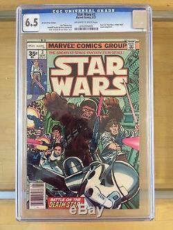Star Wars #3 (September 1977, Marvel) 35 Cent Price Variant (0.35) CGC 6.5