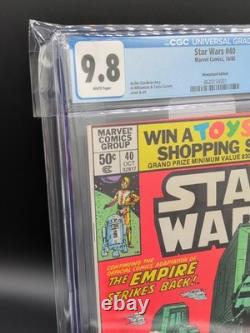Star Wars #40 CGC 9.8 Empire Strikes Back 1980 White Pgs Newsstand Edition