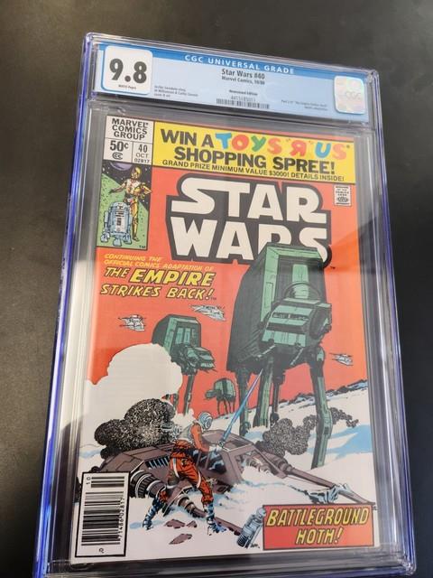 Star Wars #40 Cgc 9.8 Newsstand White Pages 1980 1st App Rogue Squadron Nm