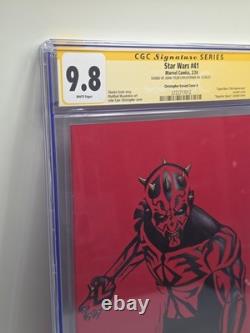 Star Wars 41 Cgc 9.8 Signed By John Tyler Christopher Darth Maul 2024