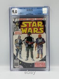 Star Wars #42N Newsstand Variant CGC 9.0 (1980) 1st comic Boba Fett