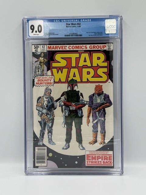 Star Wars #42n Newsstand Variant Cgc 9.0 (1980) 1st Comic Boba Fett