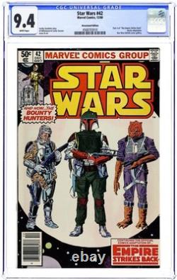 Star Wars #42N Newsstand Variant CGC 9.4 1980 4568703010 1st comic Boba Fett