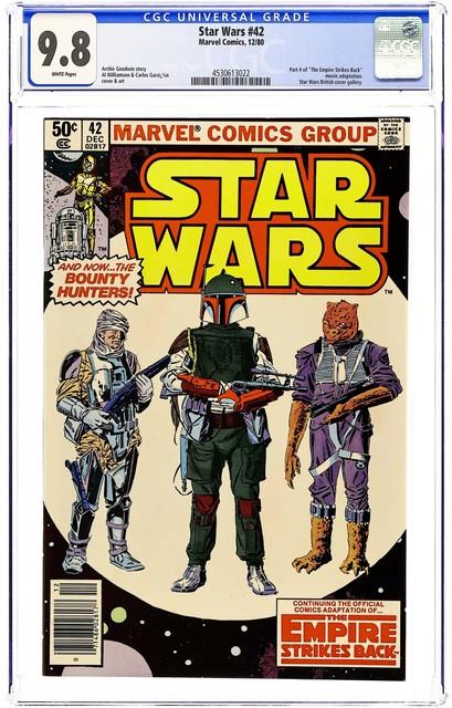 Star Wars #42n Newsstand Variant Cgc 9.8 1980 4530613022 1st Comic Boba Fett