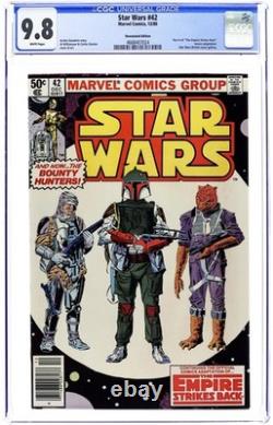 Star Wars #42N Newsstand Variant CGC 9.8 1980 4668407024 1st comic Boba Fett