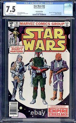 Star Wars #42 (1977) Newsstand CGC 7.5 1st Boba Fett