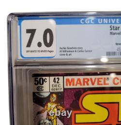 Star Wars #42 1980 CGC 7.0 Newsstand 1st Boba Fett Appearance Marvel Comics M27
