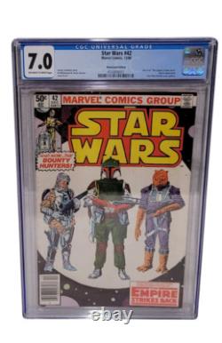 Star Wars #42 1980 CGC 7.0 Newsstand 1st Boba Fett Appearance Marvel Comics M27
