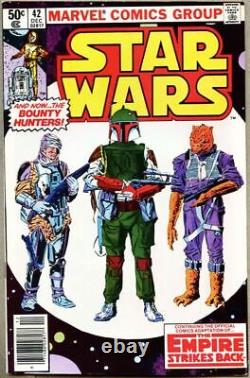 Star Wars #42-1980 vf- 7.5 First app Boba Fett / 1st Full Yoda Newsstand Variant