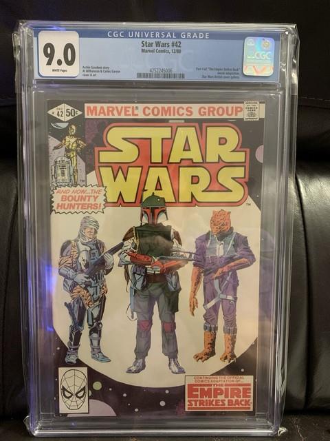 Star Wars 42 Boba Fett Empire Strikes Back British Cover Marvel