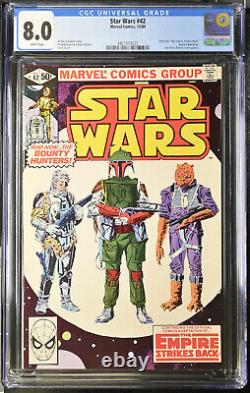 Star Wars #42 CGC 8.0 WP, Empire Strikes Back part 4, 1st App Yoda, Boba Fett