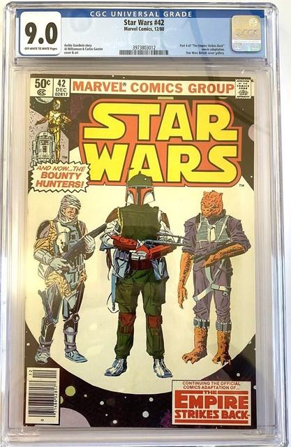 Star Wars#42 Cgc 9.0 1st Bobba Fett No American Customers