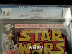 Star Wars 42 CGC 9.6 White Pages Boba Fett of The Empire Strikes Back Movie