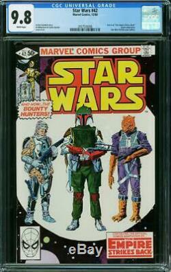 Star Wars 42 CGC 9.8 1st First Boba Fett! Marvel 1980 White Pages! L6 205 cm