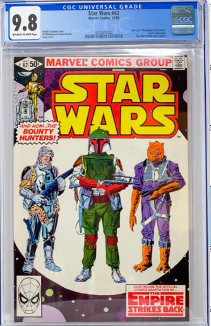 Star Wars #42 Cgc 9.8 White Pages 1st Boba Fett Marvel Comics 1980