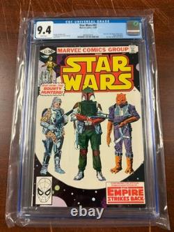 Star Wars # 42 CGC Graded 9.4 Marvel Comic Book Han Solo Boba Fett Leia JH15