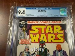 Star Wars # 42 CGC Graded 9.4 Marvel Comic Book Han Solo Boba Fett Leia JH15
