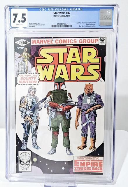 Star Wars #42 Cgc Universal 7.5 Withwhite Pages Boba Fett