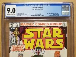 Star Wars #42 Cgc 9.0 (vf/nm) Newsstand 1st Boba Fett & 1st Yoda Appearance 1980