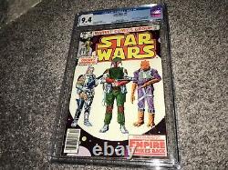 Star Wars #42 Cgc 9.4 White Pages Newsstand 1st Boba Fett