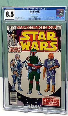 Star Wars #42 Newsstand Variant CGC Graded 8.5 WHITE Pages. 1st App. Boba Fett