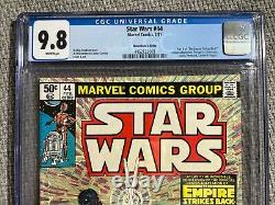 Star Wars #44 Cgc 9.8 Newsstand Copy White Pages