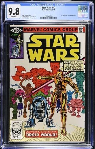 Star Wars #47 (1981) Marvel Key 1st Captain Kligston Cgc 9.8 Aa831