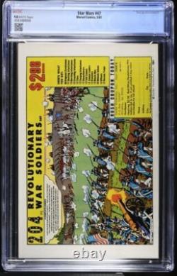 Star Wars #47 (1981) Marvel Key 1st Captain Kligston CGC 9.8 AA831 Star Wars #47 (1981) Marvel Key 1st Captain Kligston CGC 9.8 AA831