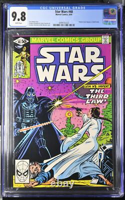 Star Wars #48 CGC 9.8 White Pages 1981 Leia vs Darth