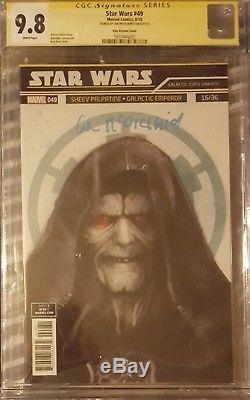 Star Wars #49 Galactic Icons Emperor Variant CGC 9.8 SS Signed by Ian McDiarmid