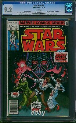 Star Wars #4? CGC 9.2 WHITE Pages? 1st Print A New Hope Part 4 Marvel 1977
