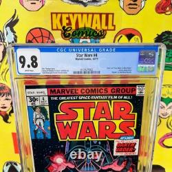 Star Wars #4 CGC 9.8 White Pages Death Obi-Wan Marvel 1977