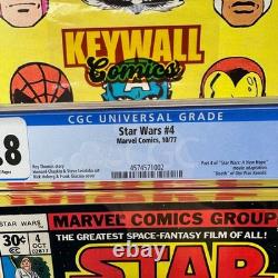 Star Wars #4 CGC 9.8 White Pages Death Obi-Wan Marvel 1977