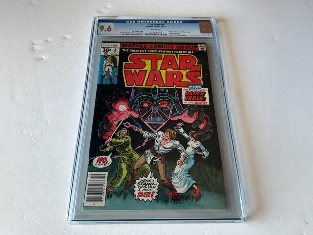 Star Wars 4 Cgc 9.6 White Pages Newsstand Darth Vader Marvel Comics 1977