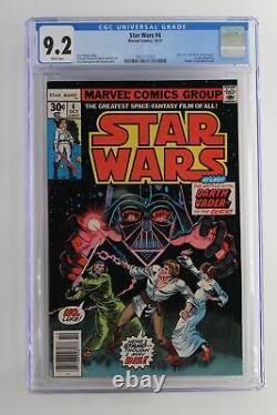 Star Wars #4 Marvel 1977 CGC 9.2 Part 4 of Star Wars A New Hope movie adapt