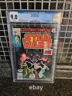 Star Wars #4 Marvel Comics 1977 CGC 9.0 White Pages
