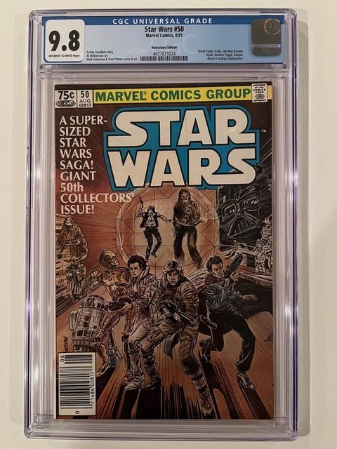 Star Wars 50 Cgc 9.8 Nm/m Newsstand Variant (top Pop/highest Grade) 1st Ig-88