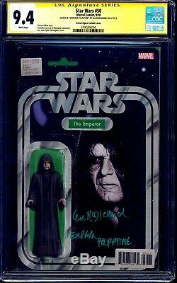 Star Wars #50 EMPEROR ACTION FIGURE VARIANT CGC SS 9.4 signed by Ian McDiarmid