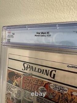 Star Wars #5 CGC 9.6 White Pages (1977 Marvel Comics)