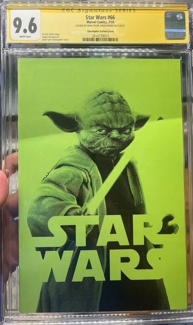 Star Wars 66 Cgc 9.6 Jtc Yoda Negative Variant Auto