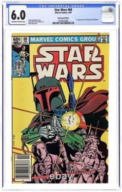 Star Wars #68N CGC 6.0 Newsstand 1983 4330025006 1st app of Mandalorians