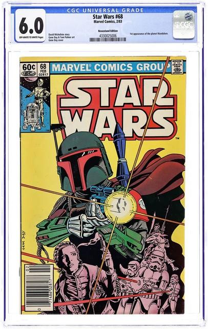 Star Wars #68n Cgc 6.0 Newsstand 1983 4330025006 1st App Of Mandalorians