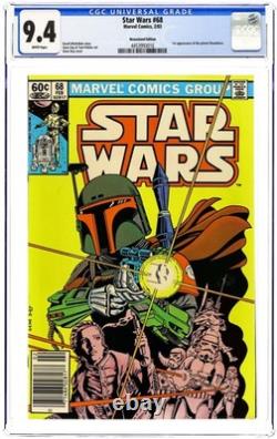 Star Wars #68N CGC 9.4 Newsstand 1983 4453993016 1st app of Mandalorians