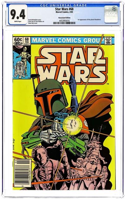 Star Wars #68n Cgc 9.4 Newsstand 1983 4453993016 1st App Of Mandalorians