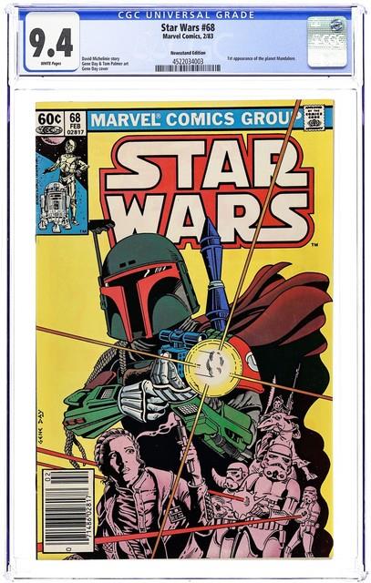 Star Wars #68n Cgc 9.4 Newsstand 1983 4522034003 1st App Of Mandalorians