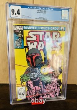 Star Wars #68 CGC 9.4 White Pages Bobba Fett Key 1st Mandalore / Free Shipping Star Wars #68 CGC 9.4 White Pages Bobba Fett Key 1st Mandalore / Free Shipping